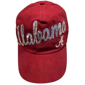University of Alabama Crimson Sequin Women’s Baseball Cap 47 Forty Seven Brand